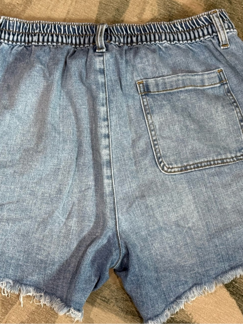 aerie Light Blue Denim Jean Shorts - Picture 3 of 4